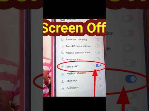 How to turn off the sensor in mobile |Turn on Developer Option #sensor #mobile #iphone #shorts #y...
