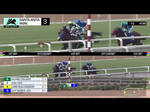 Stay Hot wins the Pasadena Stakes on Saturday, March 16 at Santa Anita Park