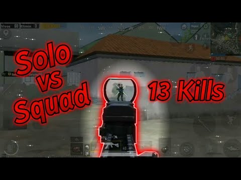 Solo vs Squad | 13 Kills | Trech | PUBGM