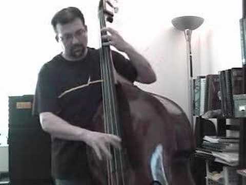 Upright bass right hand technique