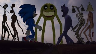 TEAM Siren Head VS Catnap VS Roblox Immyune Smiley VS Sonic The Hedgehog VS TEAM Bell Head