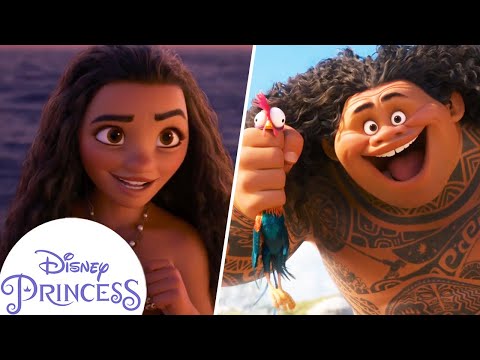 Moana & Maui's Funniest Moments | Disney Princess