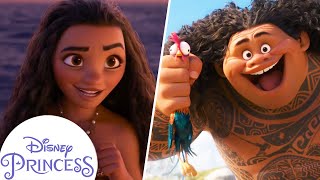 Moana & Mauis Funniest Moments  Disney Princes