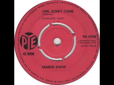 UK New Entry 1964 (278) Sandie Shaw - Girl Don't Come