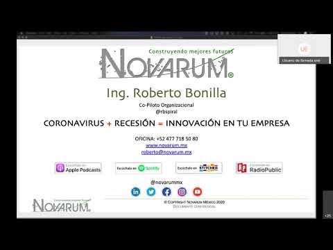 Miniatura de Diálogos abiertos - Coronavirus + Recesión Innovación en tu empresa Sábado 21 de Marzo 2020