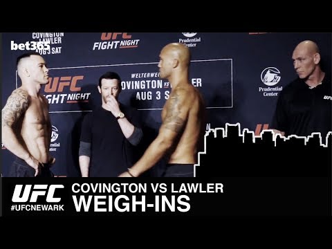 COVINGTON & LAWLER WEIGH-IN & FACE OFF #UFCNEWARK
