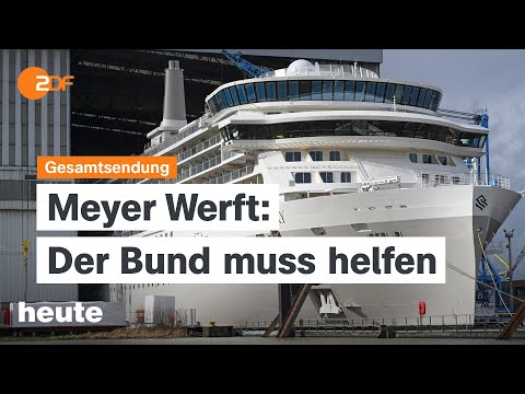 Video Thumbnail: heute 19 Uhr vom 22.08.24 Meyer-Werft Unterstützung, Parteitag der US-Demokraten, Reservistenmarsch