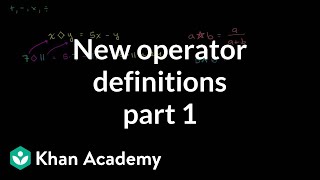 New Operator Definitions