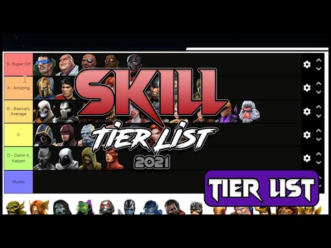 The Most Skillful Tier List! - Skill Tier List 2021 - Marvel Contest of Champions