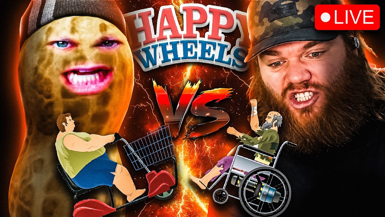 🔴LIVE | HAPPY WHEELS | FRICK A FAN FRIDAY | Fart In A Mixing Bowl While I Huff It | #BUNGULATE