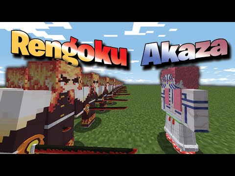 iiBluFlame - 1,000 Rengokus vs Akaza! | Minecraft Demon Slayer Mod
