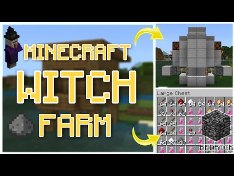 Insane Witch Farm - Unlimited Gunpowder! | Minecraft Bedrock | Must-Watch!