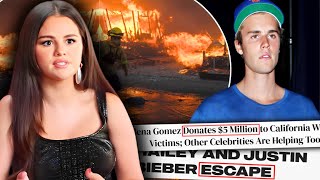 Selena Gomez HELPS Justin Bieber To EVACUATE LA Wildfires