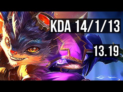 RUMBLE vs KENNEN (TOP) | 14/1/13, Legendary, 500+ games | BR Master | 13.19