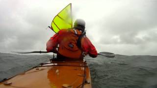 preview picture of video 'Kayak Sailing Kelleys Island using a Falcon Sail'