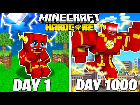 I Survived 1000 Days As Flash In Hardcore Minecraft: Full Story