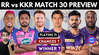 Will KKR Bounce Back vs Rajasthan ? KKR vs RR Preview IPL 2022 | KKR vs RR Playing 11, Prediction