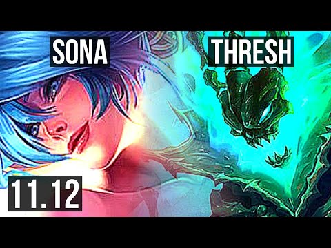 SONA & Veigar vs THRESH & Draven (SUPPORT) | Rank 1 Sona, 1/1/20 | NA Challenger | v11.12
