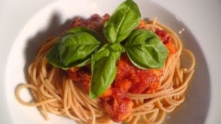 Spaghetti Bolognese Rezept vegan  --  Der Bio Koch #499