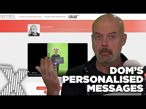 The team secretly signed Dom up to do video messages for people!