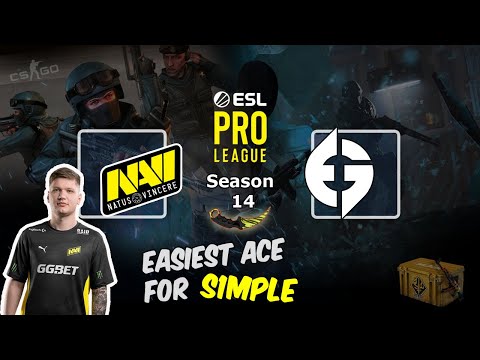 Easiest ACE for S1mple on Nuke, NAVI vs Evil Geniuses, ESL Pro League Season 14
