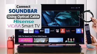 Connect Soundbar to Hisense TV with Optical Cable! [How To]