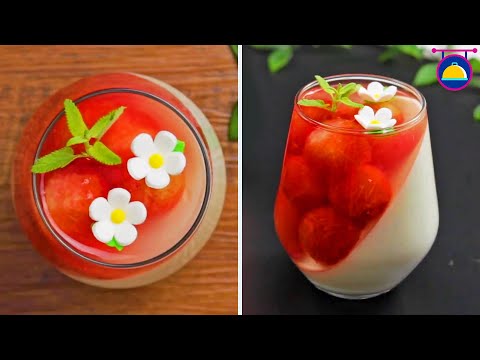 Watermelon Panna Cotta | How To Make Panna Cotta | Watermelon Recipe By Cooking Co