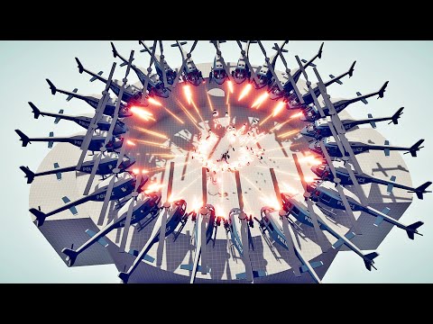 25x HELICOPTER vs DARK PEASANT | TABS Totally Accurate Battle Simulator