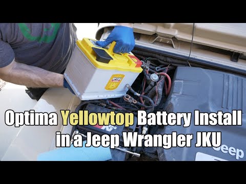 Installing an Optima Yellowtop Battery in a Jeep Wrangler JKU