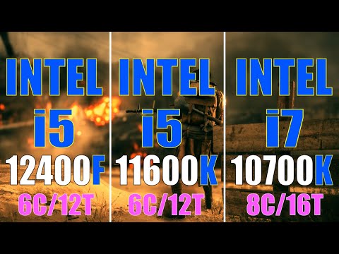 INTEL i5 12400F vs INTEL i5 11600K vs INTEL i7 10700K || PC GAMES TEST ||