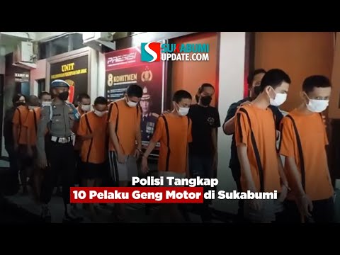 Polisi Tangkap 10 Pelaku Geng Motor di Sukabumi