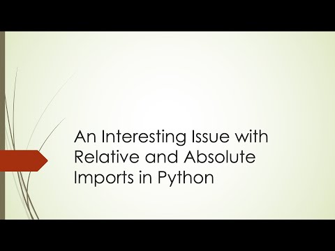 An Interesting Issue with Relative and Absolute Imports in Python (Python | Module | Package)