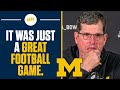 Jim Harbaugh Is SHOCKED By Michigan's UPSET To TCU In College Football Playoff I FULL INTERVIEW