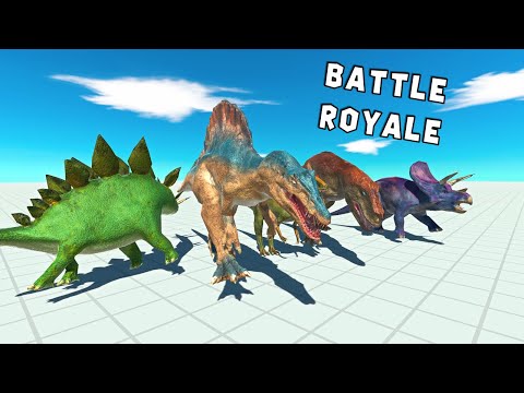 Dinosaurs BATTLE ROYALE | Animal Revolt Battle Simulator