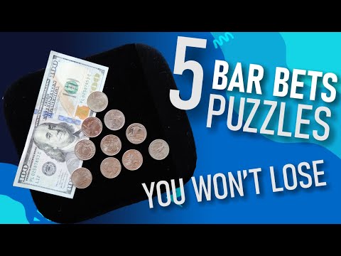 5 Bar Bets That You Can't Lose - Magic Challenges, Puzzles & Brain Teasers #barbets