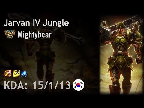Jarvan IV Jungle vs Ezreal - Mightybear - KR Challenger Patch 7.20