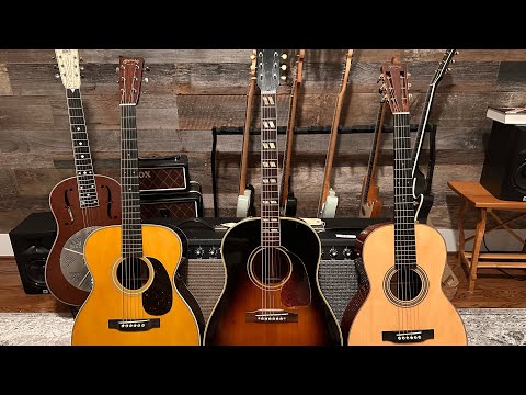 Acoustic Guitar Shootout! -1952 Gibson SJ, Martin Custom Shop 000-28 & Martin Custom Shop Palor