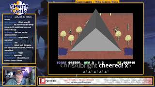Sprite Castle Plays Commando Games (C64)