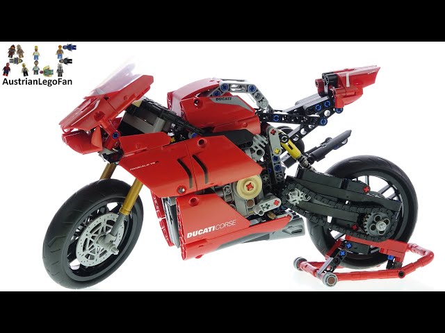 Vídeo relacionado con LEGO 42107 Technic Ducati Panigale V4 R, Moto de Juguete Roja, Maqueta para Construir y Decorar el Dormitorio, con Caja de Cambios y Suspensión, Idea de Regalo para Niños y Niñas a Partir de 10 Años