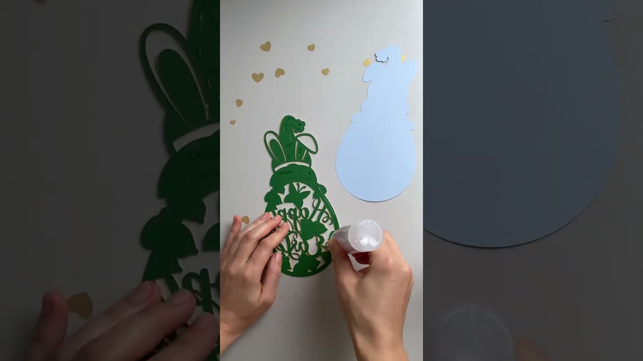 3d Easter egg papercut. Video tutorial