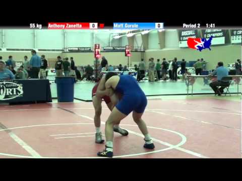 University Nat`ls FS  55 kg: Anthony Zanetta vs. Matt Gurule