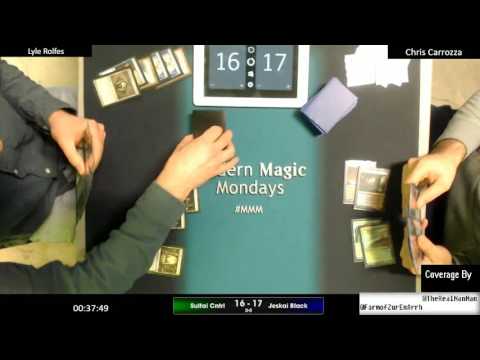 Moder Magic Mondays 3/20 Round 1 Sultai Control vs Jeskai Black