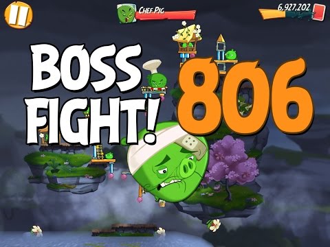 Angry Birds 2 Boss Fight 112! Chef Pig Level 806 Walkthrough - iOS, Android