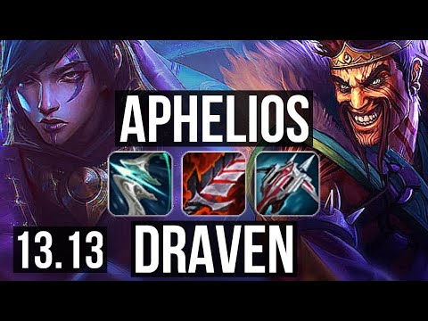APHELIOS & Teemo vs DRAVEN & Sylas (ADC) | 22/2/8, 7 solo kills, Legendary | NA Master | 13.13