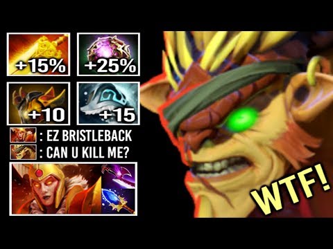 WTF! -90% Damage +40% Lifesteal Pro Bristleback vs Silver Edge + Scepter LC Can't Kill Him Dota 2