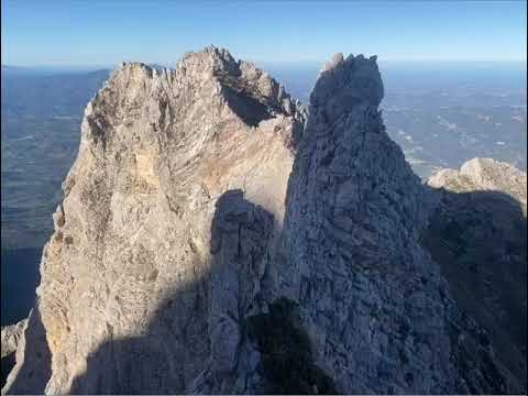 La via Pinelli-Lopriore sul versante nord-est del Dente del Lupo, 1°novembre 2024