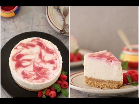 Instant Pot Raspberry swirl eggless Cheesecake | Best eggless cheesecake in Instant Pot