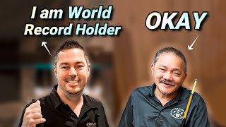 WORLD RECORD HOLDER of America Thinks He CAN DOMINATE The Great EFREN REYES