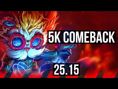 HEIMERDINGER vs MORDEKAISER (TOP) | 5k comeback | KR Master | 25.15