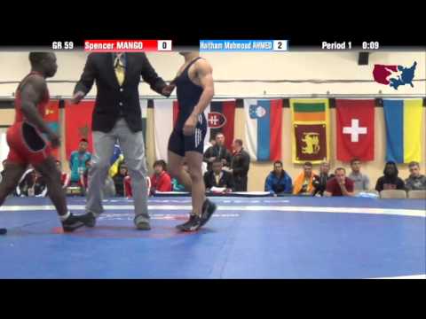 59 KG QF - Spenser Mango (USA) vs Haitham Mahmoud Ahmed (EGY)